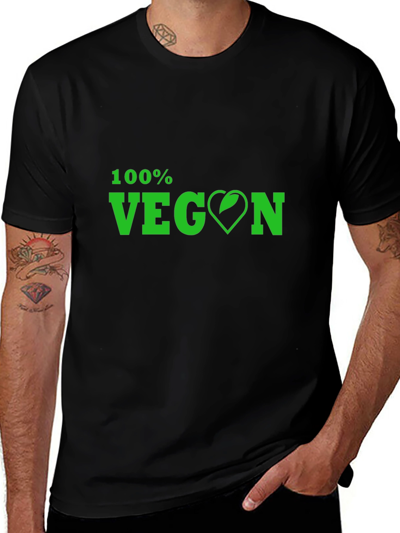 100% Vegan Graphic Tee - Plant-Based Lifestyle Shirt