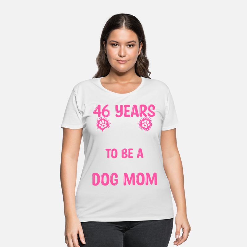 46 Birthday Blessed Dog Mom 46 Year Old Dog Mother