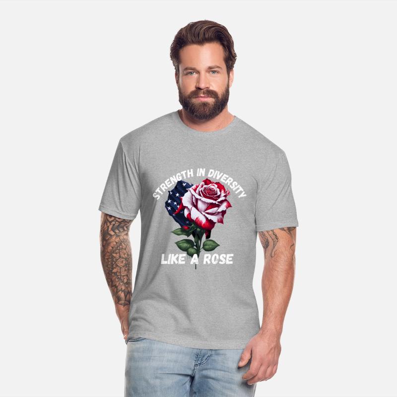 4th of july Patriotic rose