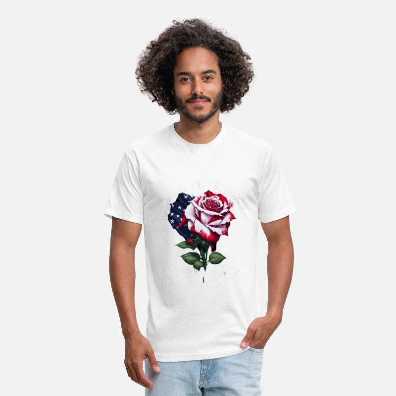 4th of july Patriotic rose