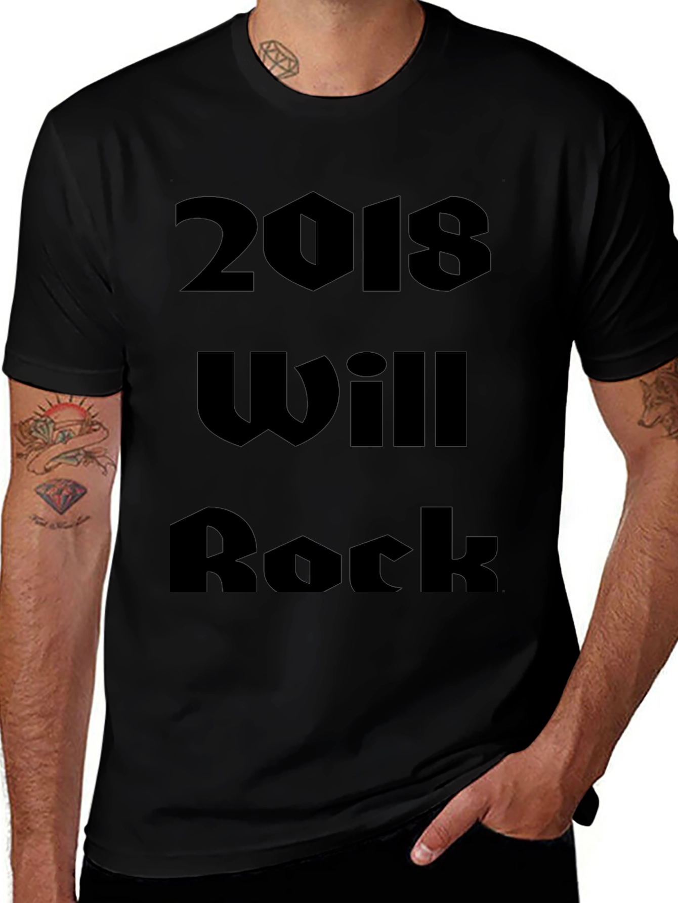 2018 Will Rock Graphic T-Shirt - Black