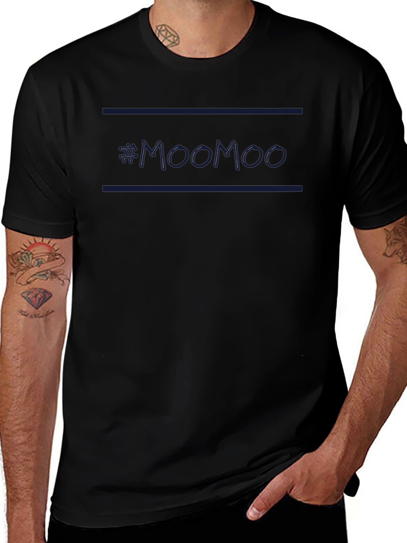 #MooMoo Graphic T-Shirt - Stylish Casual Wear for Comfort