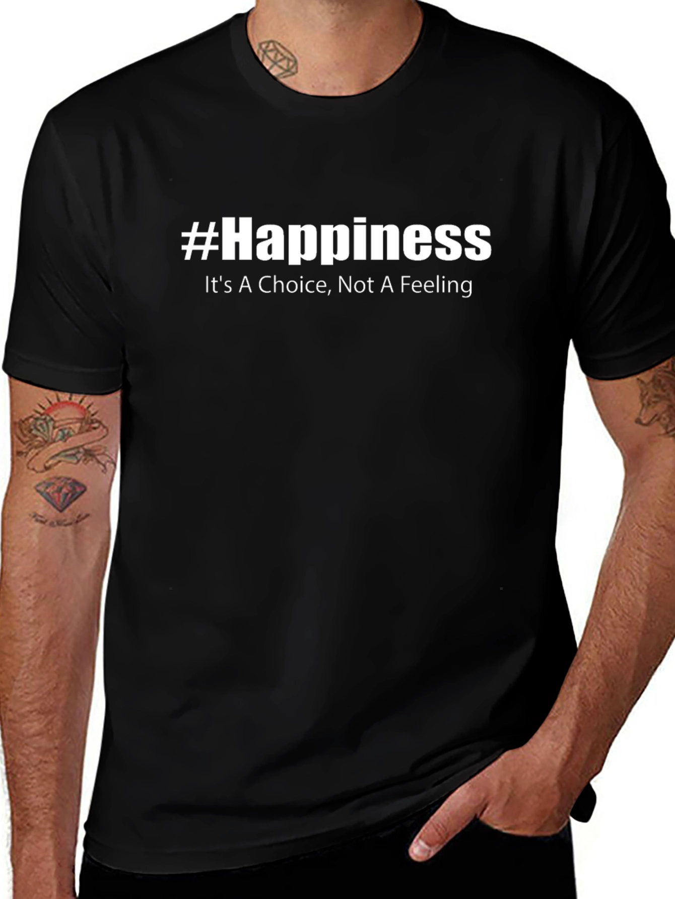 #Happiness Graphic Tee - Choice Not Feeling
