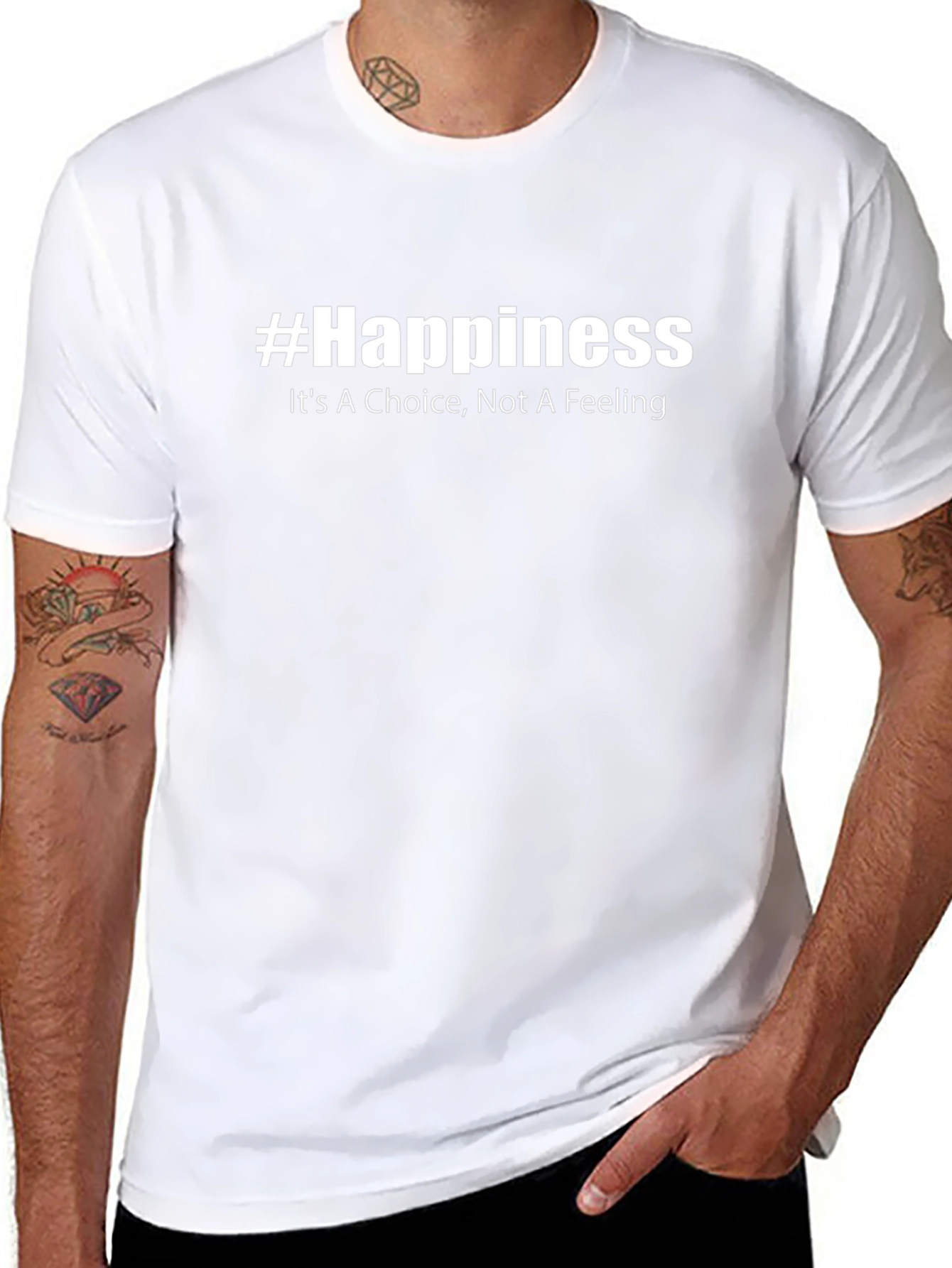 #Happiness Graphic Tee - Choice Not Feeling