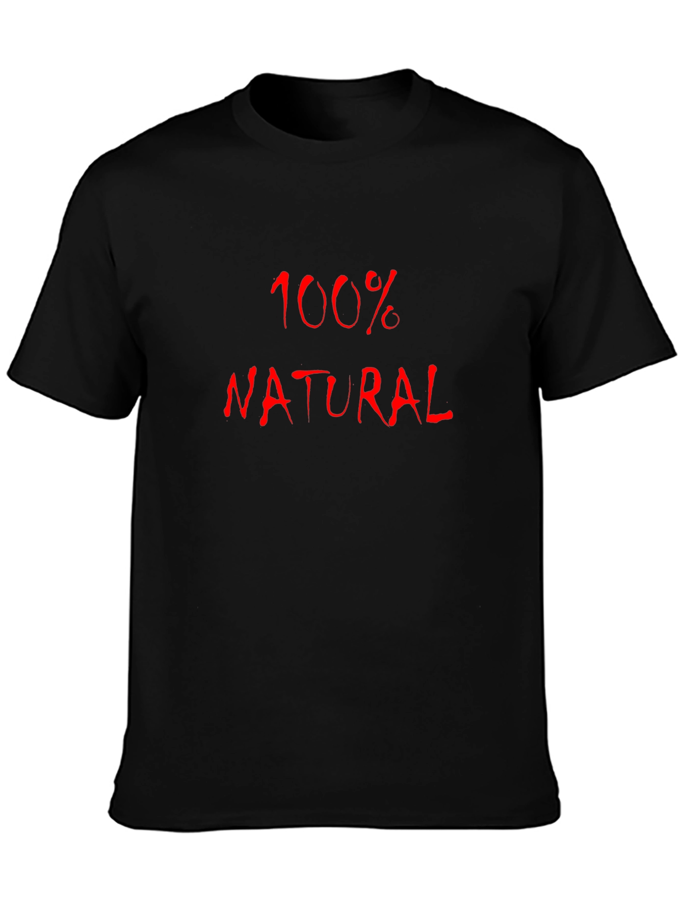 100% Natural Black T-Shirt