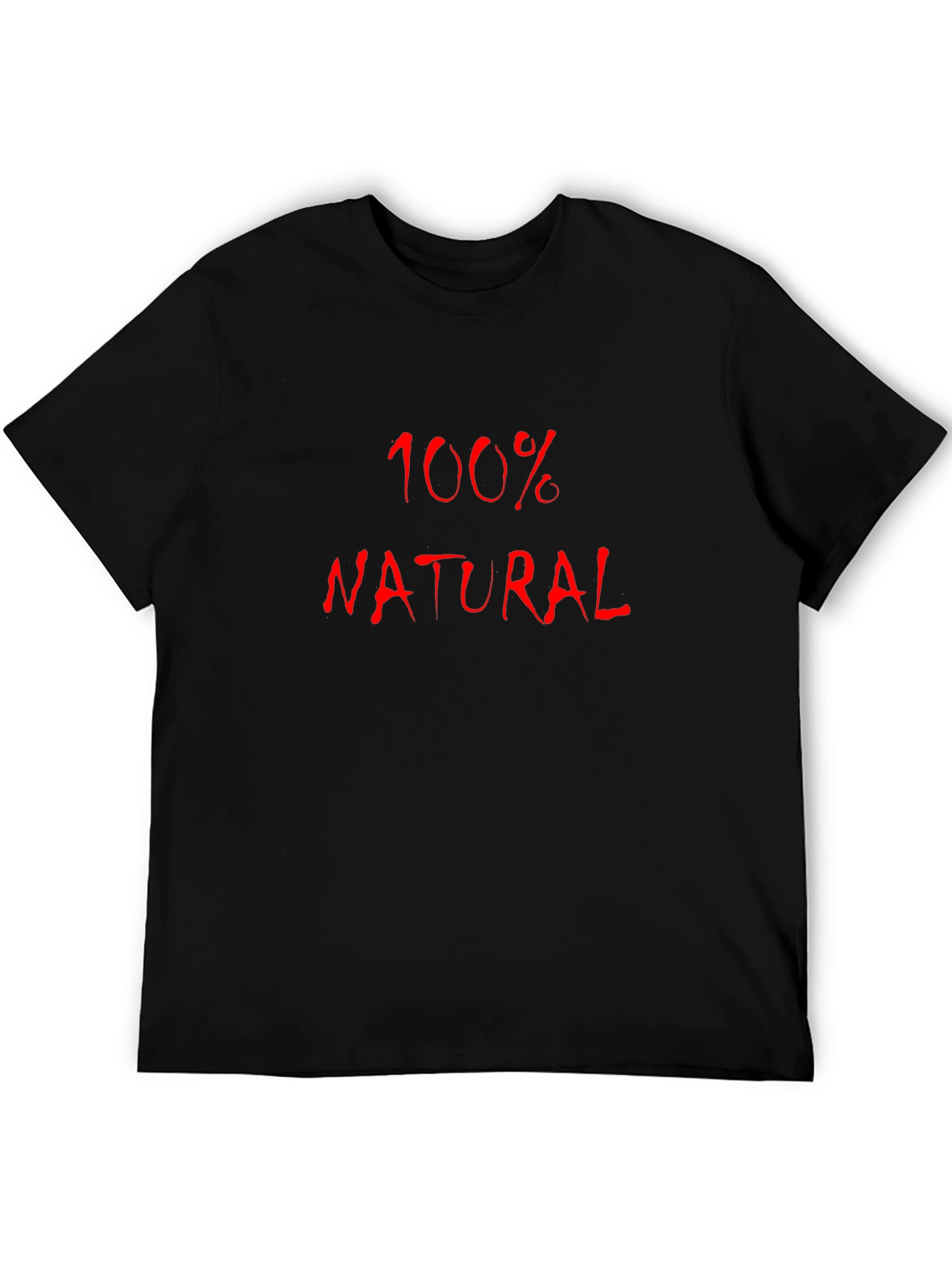 100% Natural Black T-Shirt