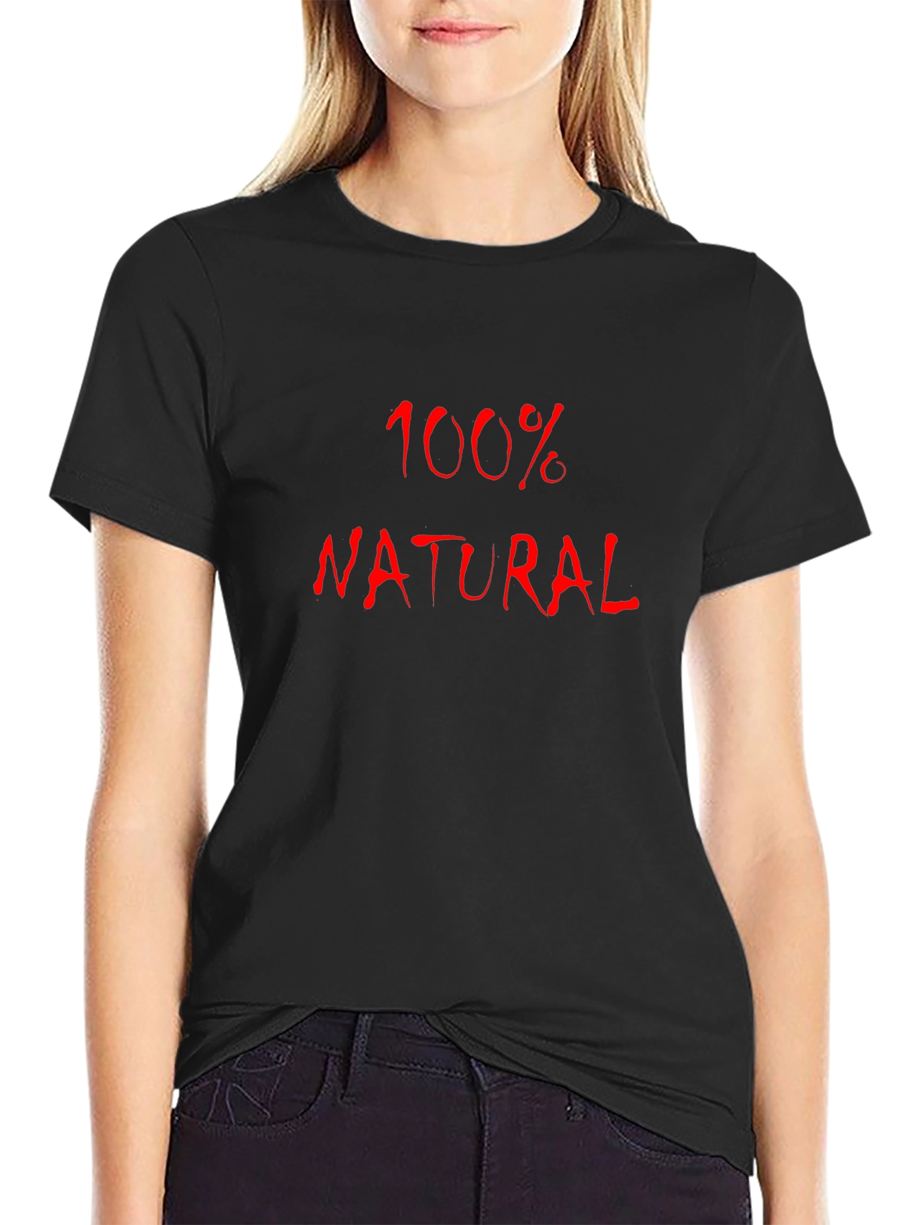 100% Natural Black T-Shirt