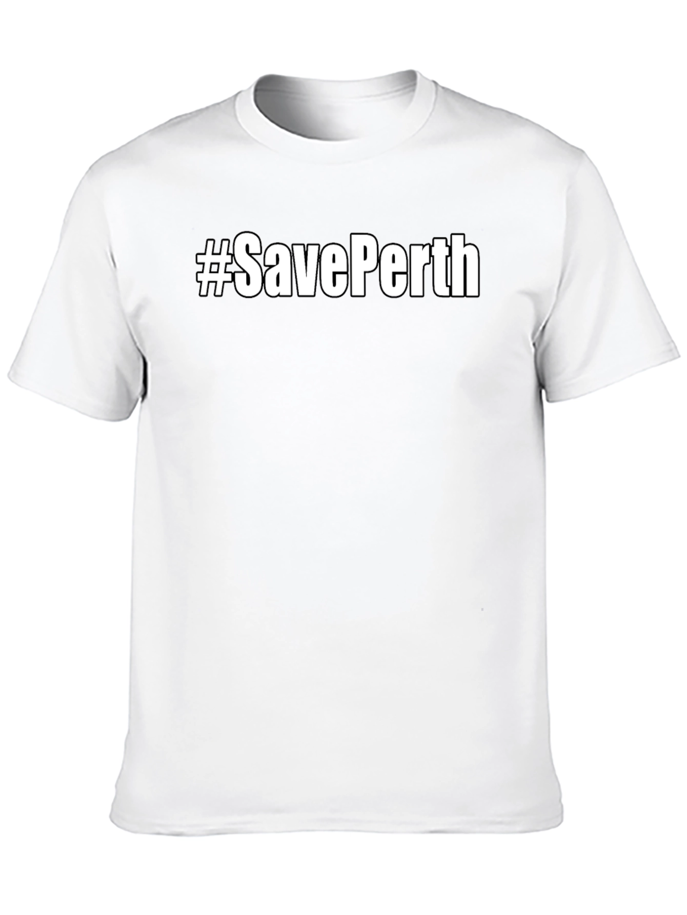 #SavePerth Black T-Shirt - Trendy Graphic Tee