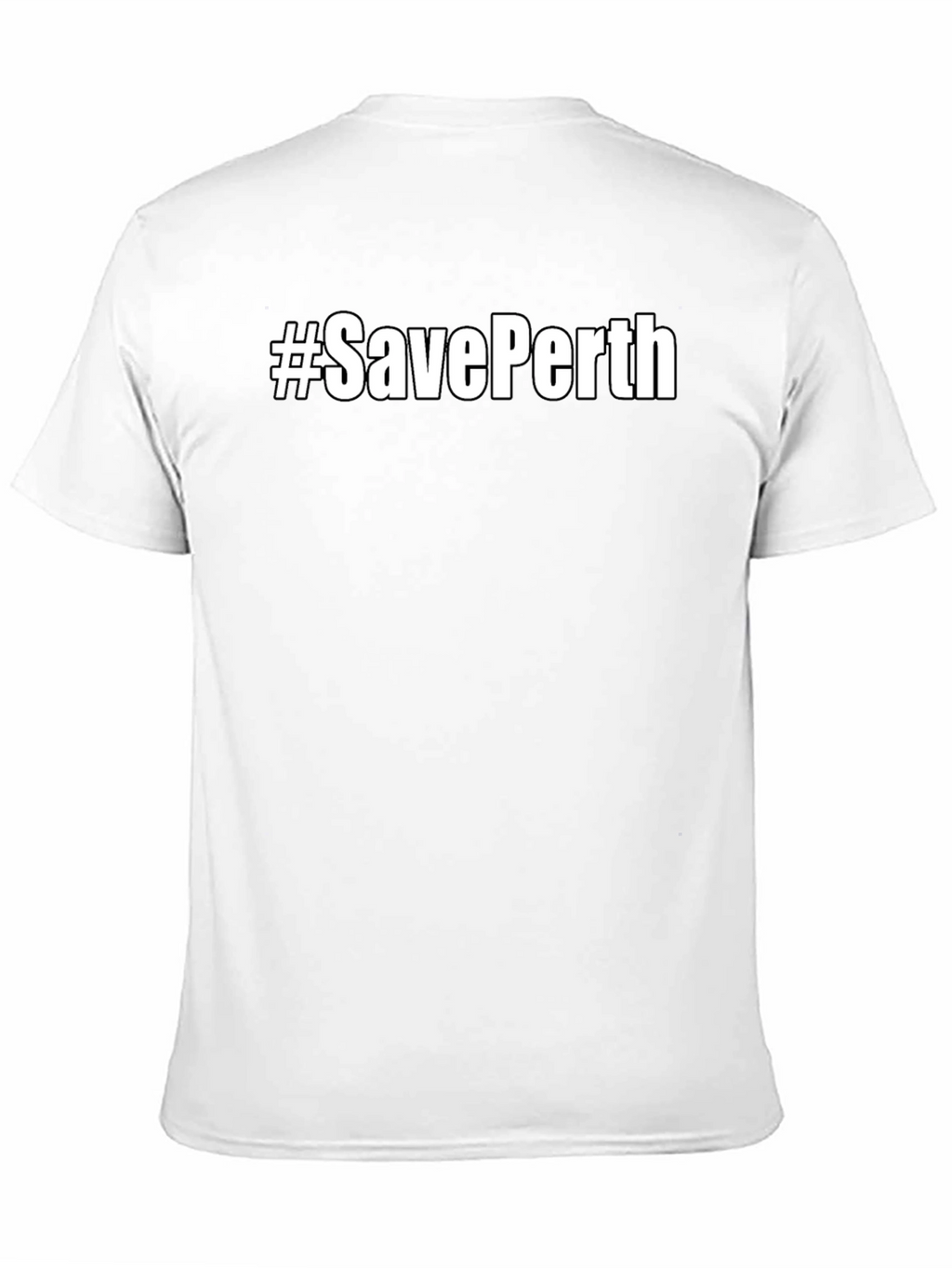 #SavePerth Black T-Shirt - Trendy Graphic Tee