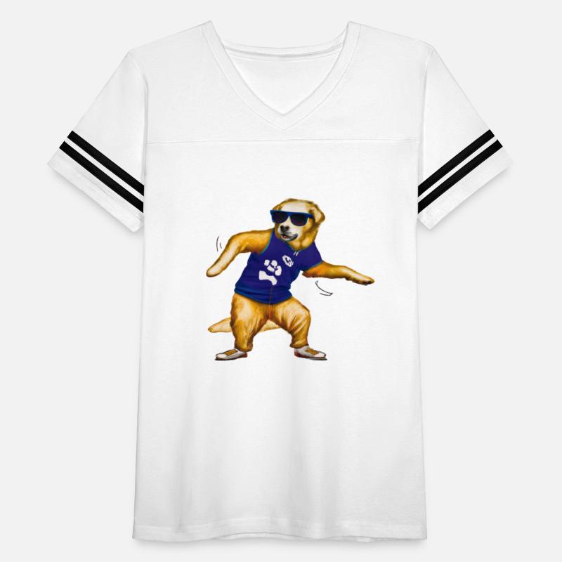 a best golden retriever dog dancing hip hop