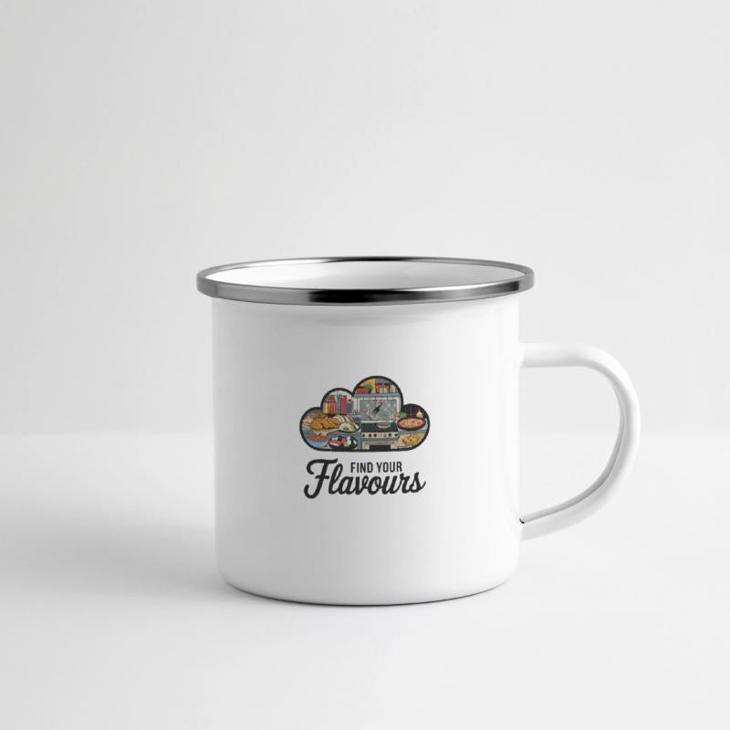 A logo with the text find your flavours T Shirt