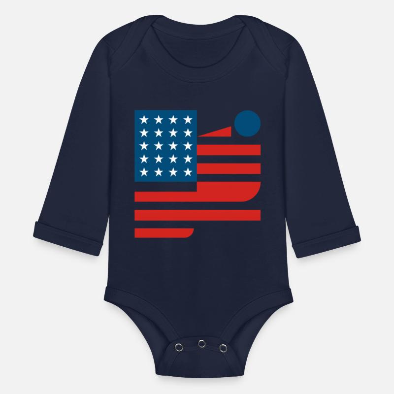 Abstract American Flag Art Design modernism