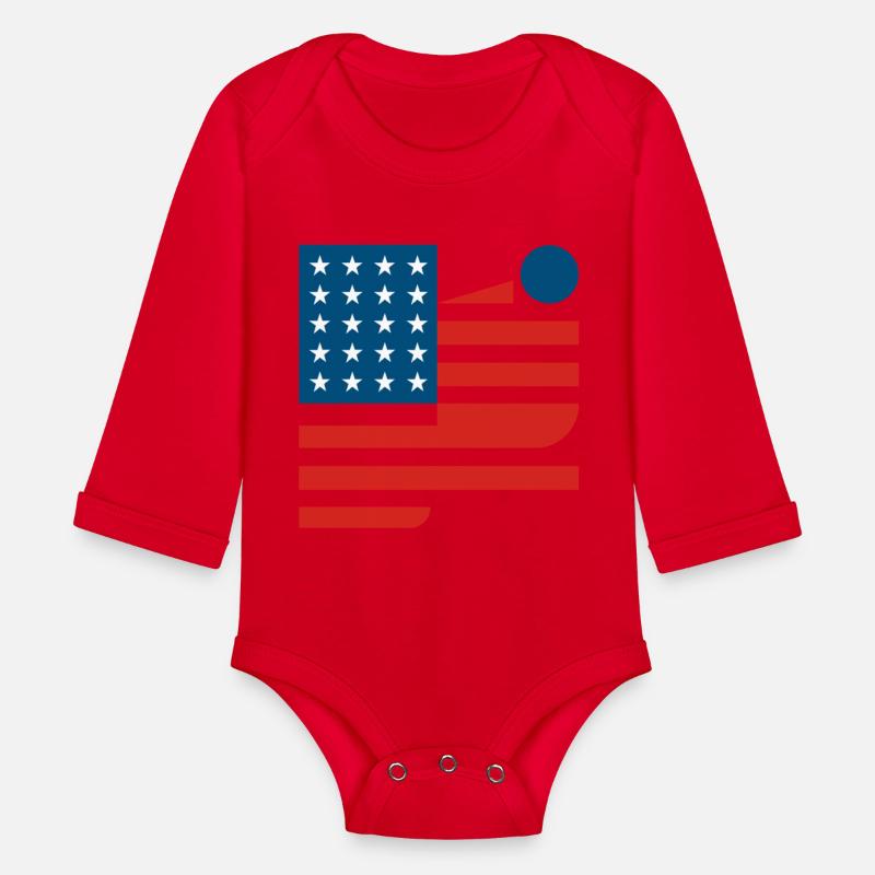 Abstract American Flag Art Design modernism