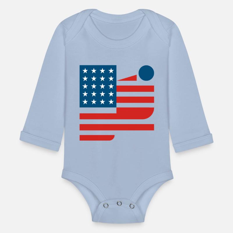 Abstract American Flag Art Design modernism