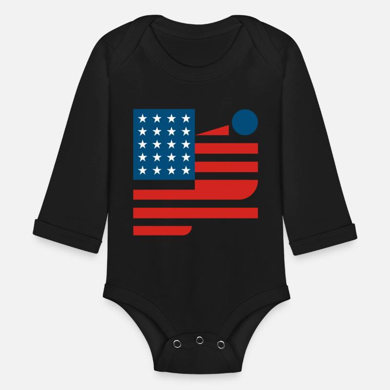 Abstract American Flag Art Design modernism