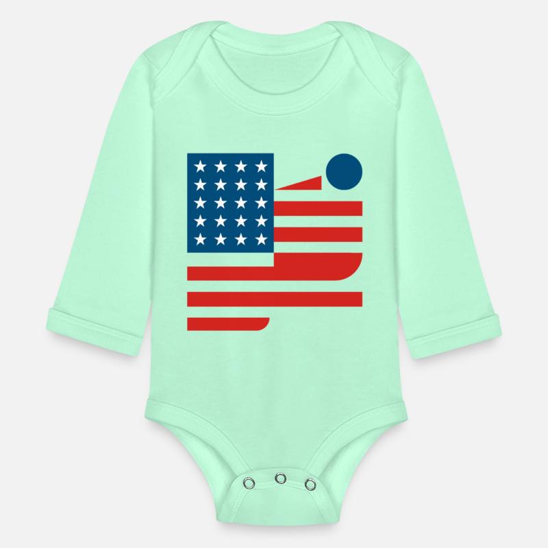 Abstract American Flag Art Design modernism