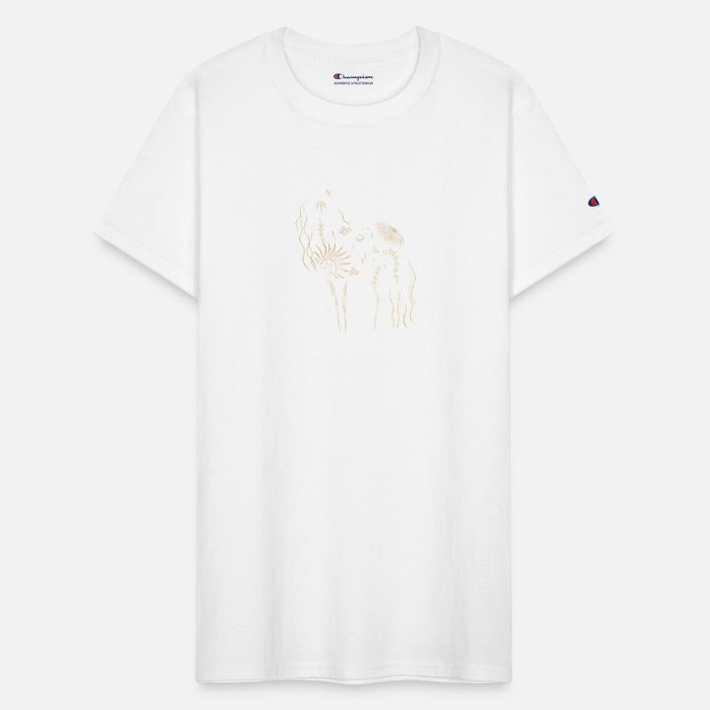 Abstract horse with sun moon galaxy