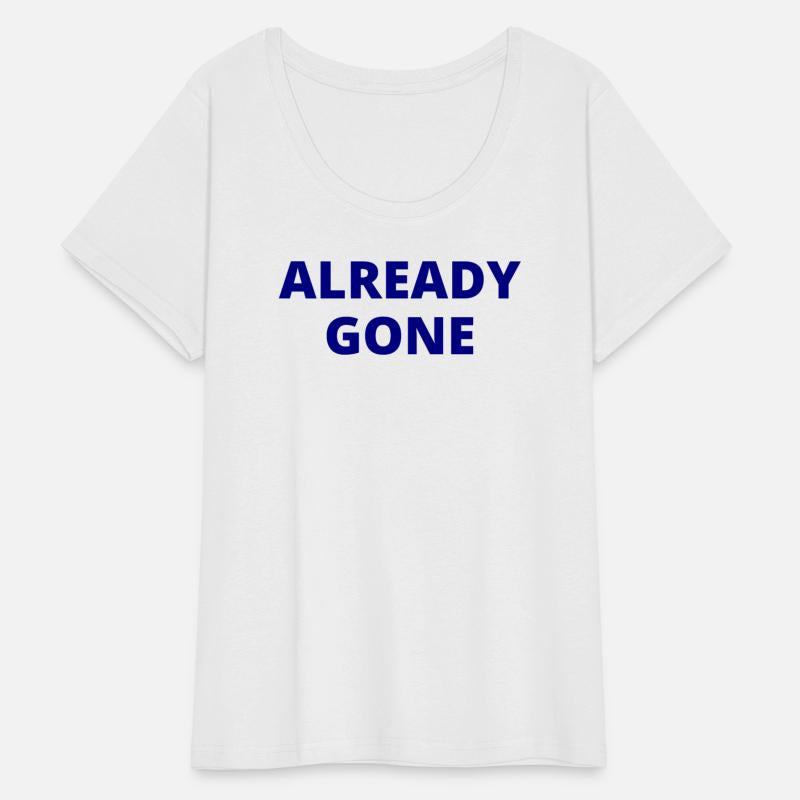 Already Gone (navy blue letters version)