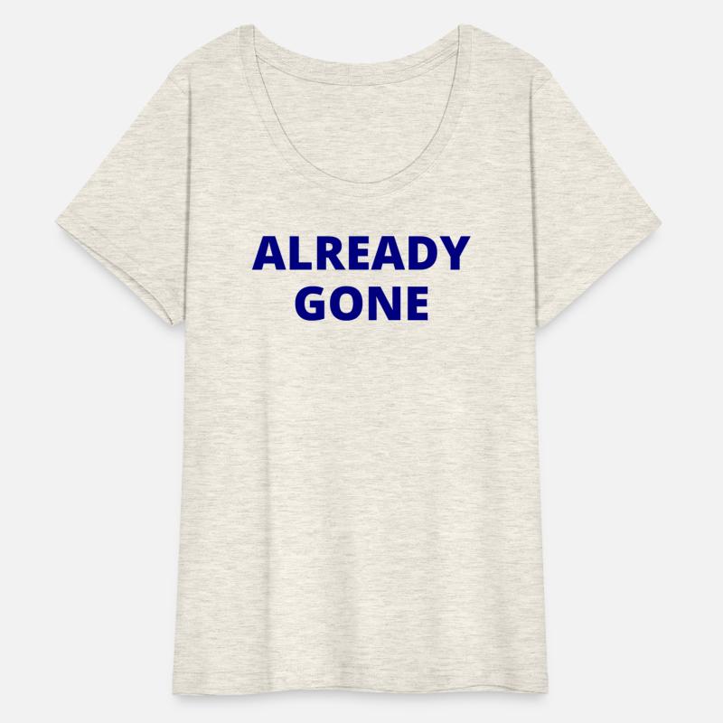 Already Gone (navy blue letters version)