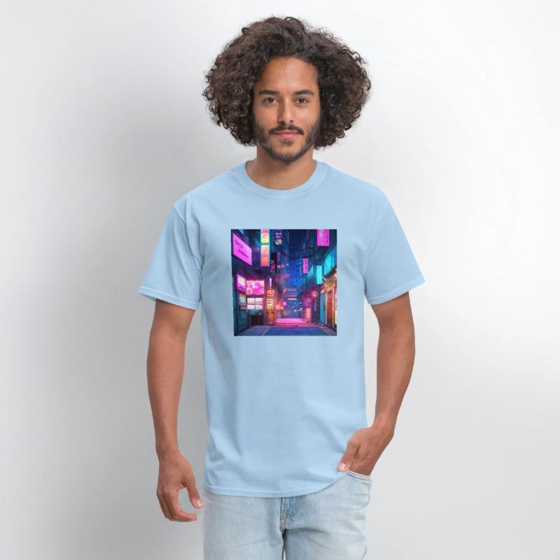 Anime-Inspired Tokyo Street Digital Art - Vibrant