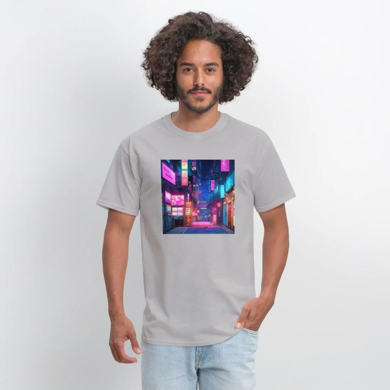 Anime-Inspired Tokyo Street Digital Art - Vibrant