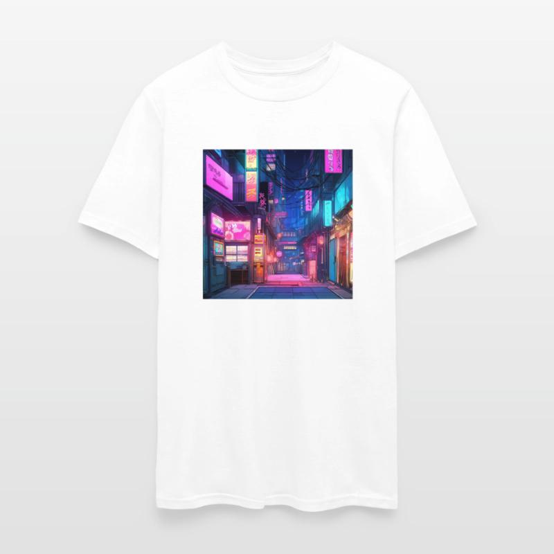 Anime-Inspired Tokyo Street Digital Art - Vibrant