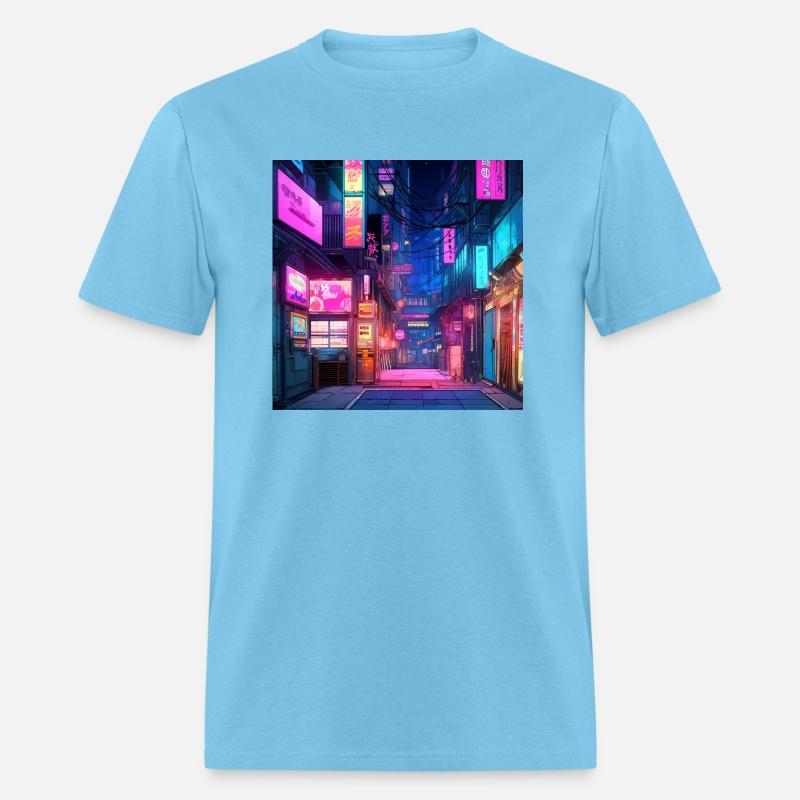 Anime-Inspired Tokyo Street Digital Art - Vibrant