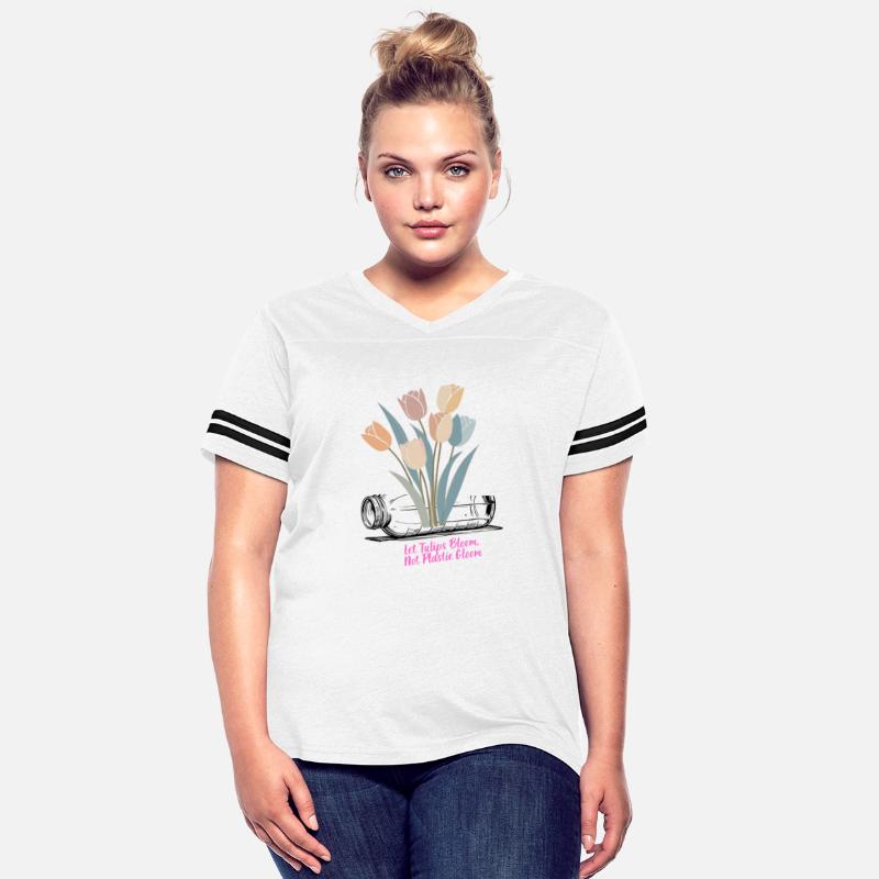 Anti Plastic Gloom Eco Floral Message Tee Art