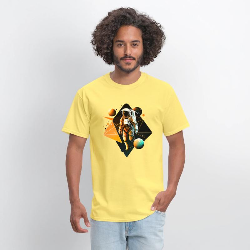 Astronaut in Space Aesthetic Art Wave Planet