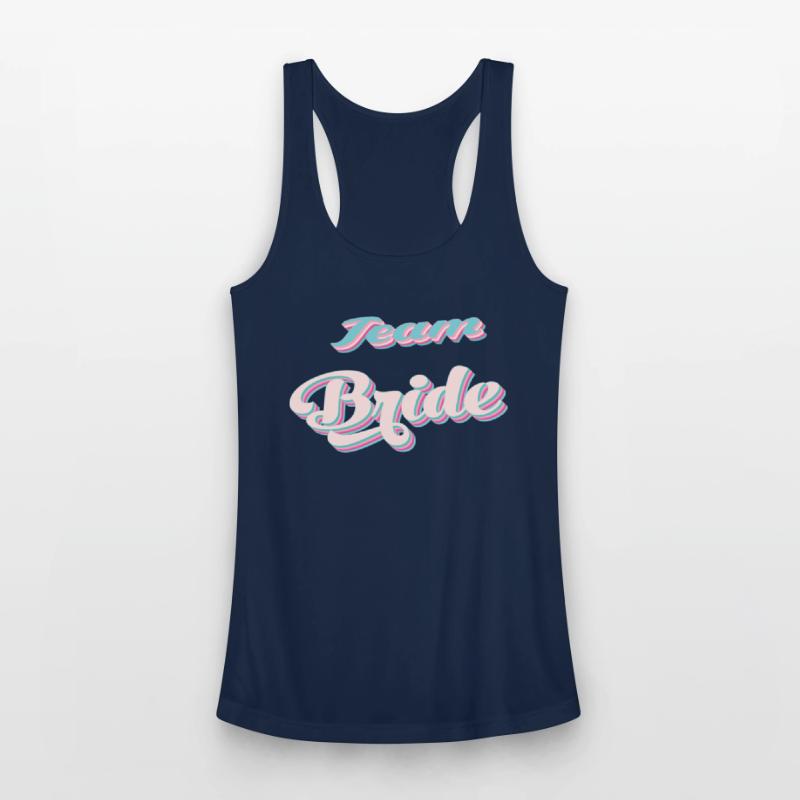 Bachelorette party team bride coul retro pink