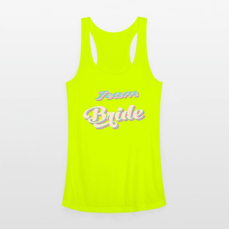 Bachelorette party team bride coul retro pink