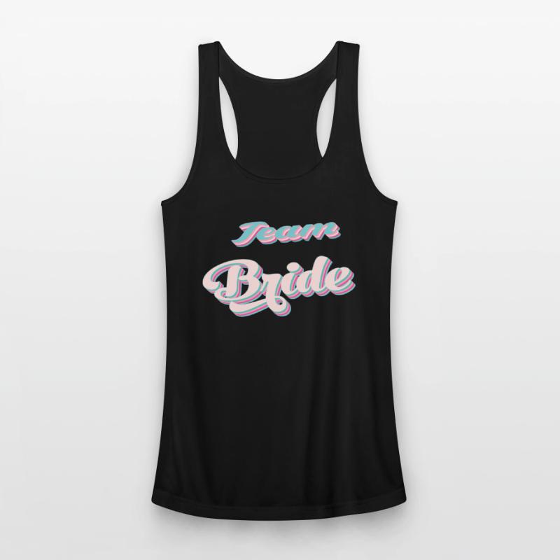 Bachelorette party team bride coul retro pink
