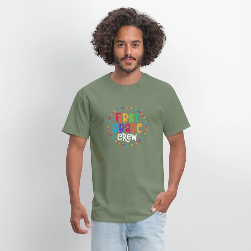 Back To School First Grade Crew Tshirt 1st Grade