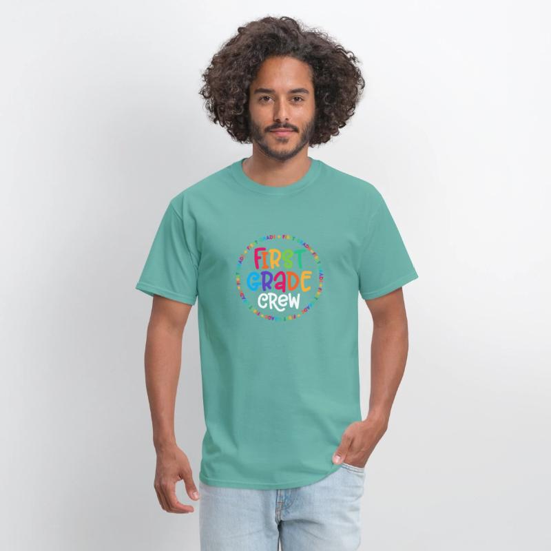 Back To School First Grade Crew Tshirt 1st Grade