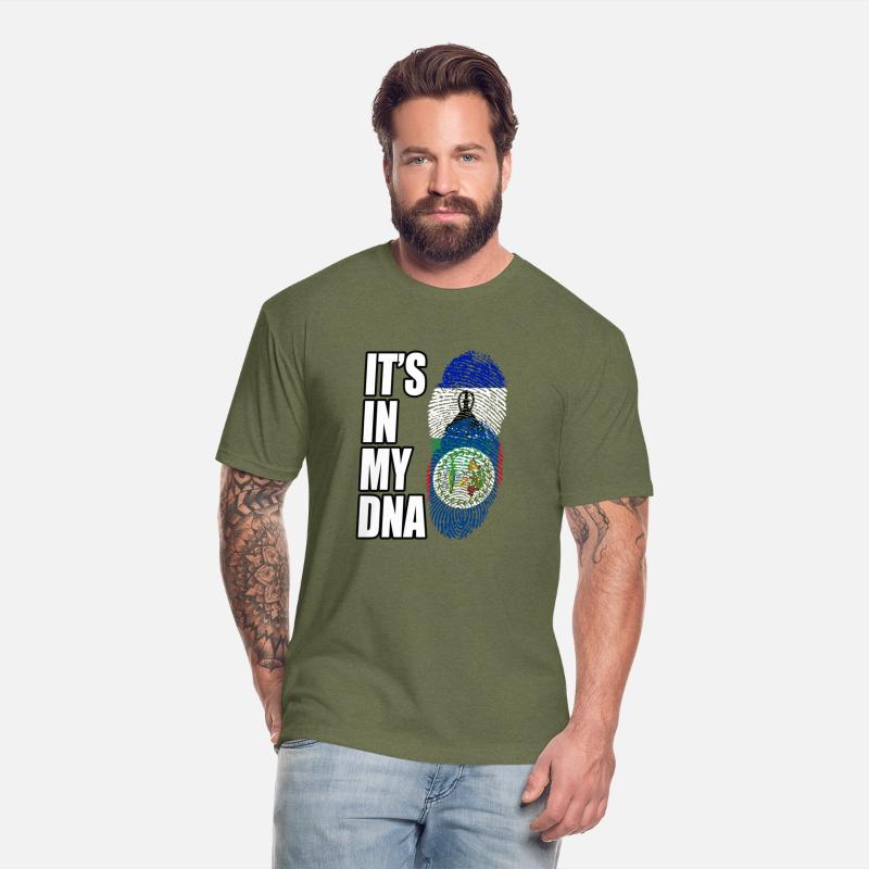 Basotho And Belizean Mix Heritage DNA Flag