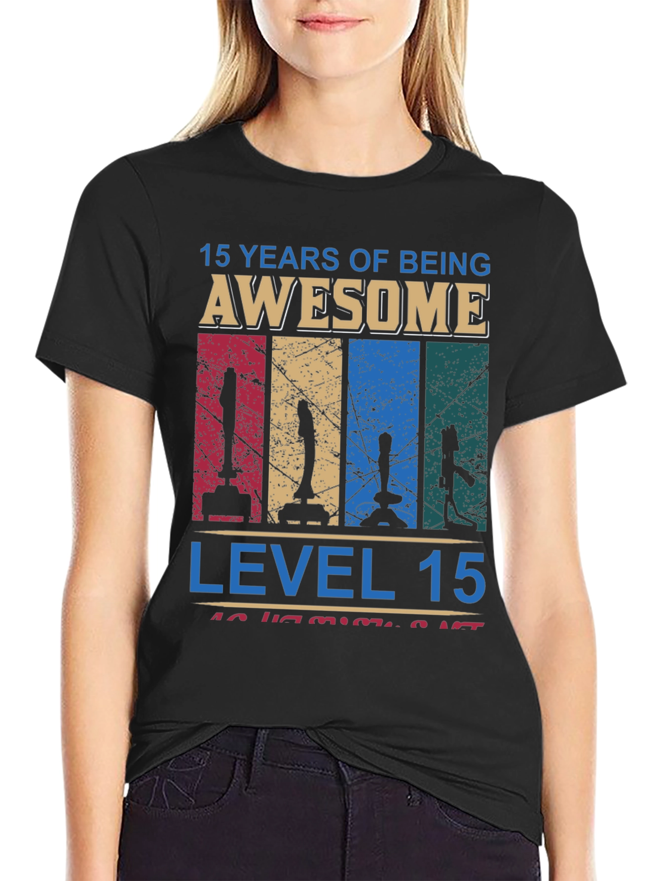 15 Years of Being Awesome Gamer T-Shirt
