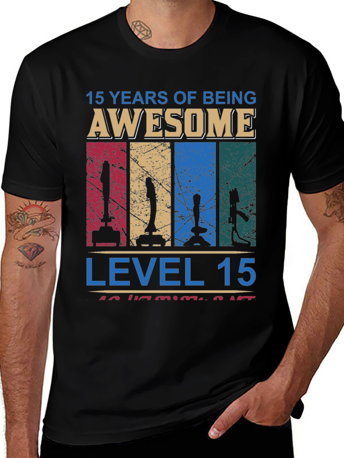 15 Years of Being Awesome Gamer T-Shirt
