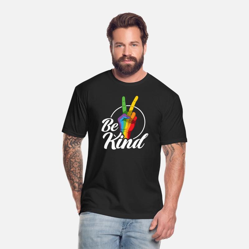 Be Kind LGBTQ Peace Sign Rainbow