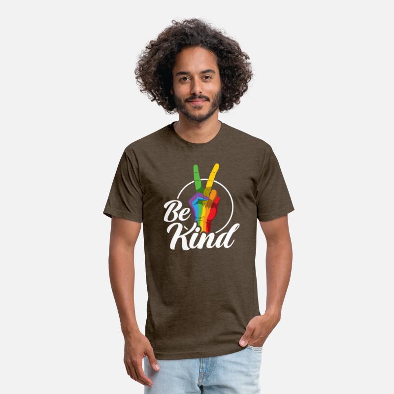 Be Kind LGBTQ Peace Sign Rainbow