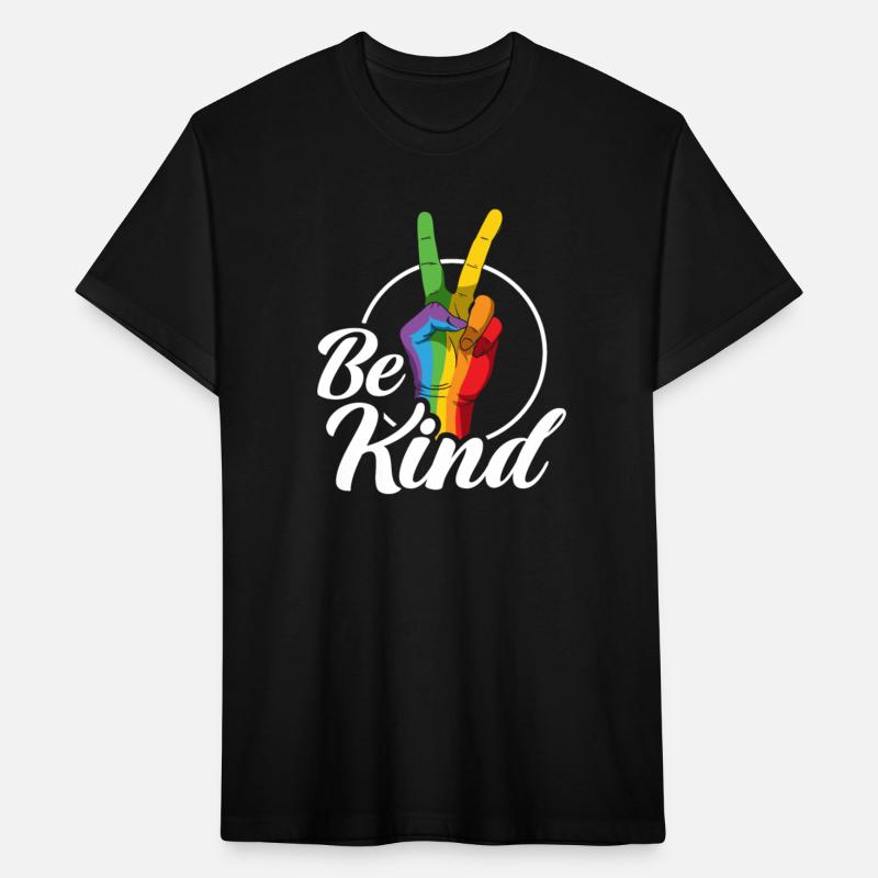 Be Kind LGBTQ Peace Sign Rainbow