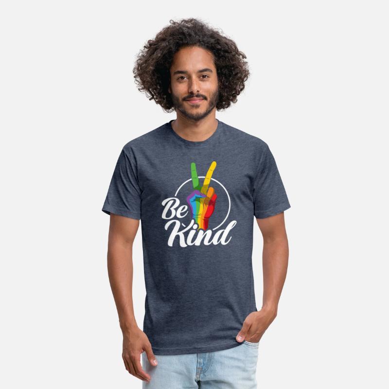 Be Kind LGBTQ Peace Sign Rainbow
