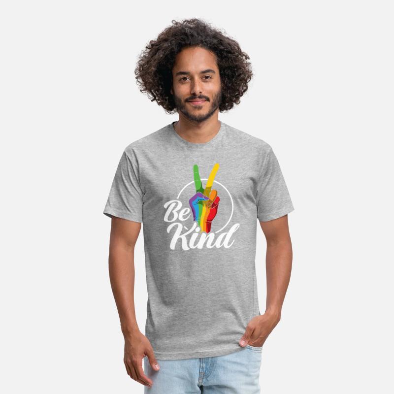 Be Kind LGBTQ Peace Sign Rainbow