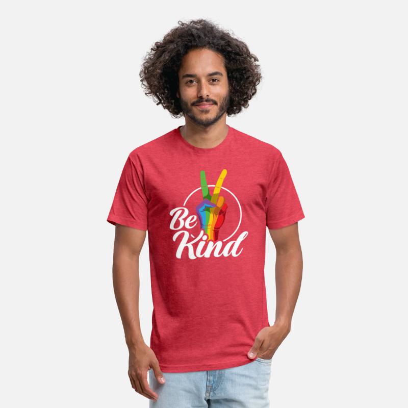 Be Kind LGBTQ Peace Sign Rainbow