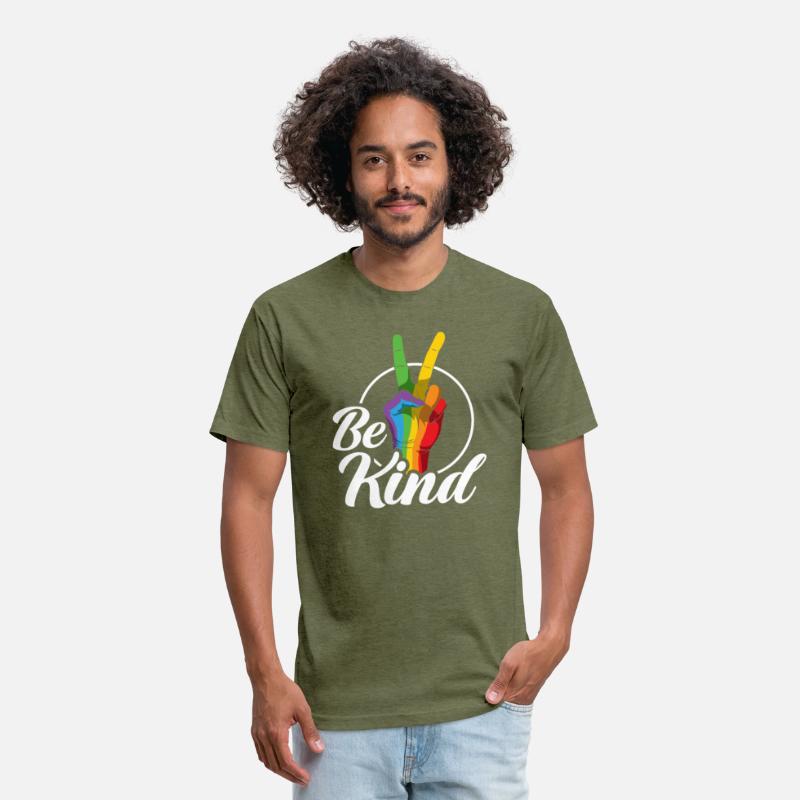 Be Kind LGBTQ Peace Sign Rainbow