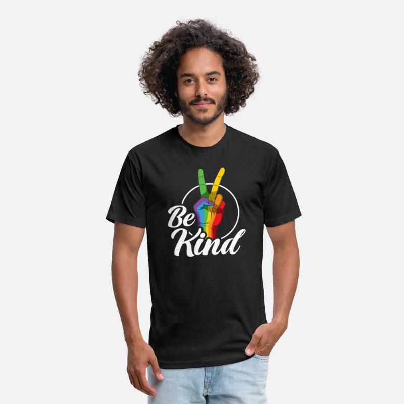 Be Kind LGBTQ Peace Sign Rainbow