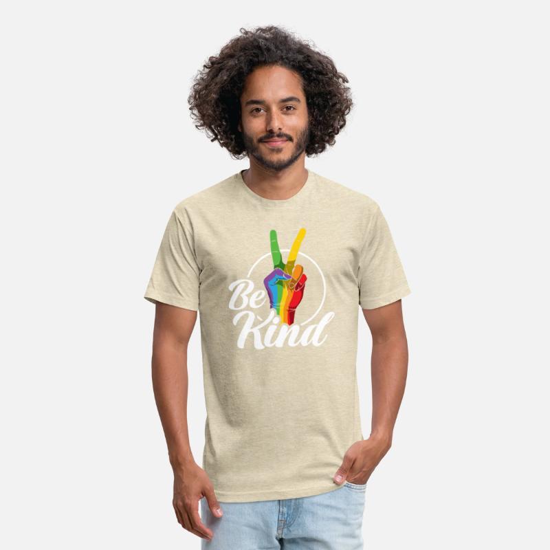 Be Kind LGBTQ Peace Sign Rainbow