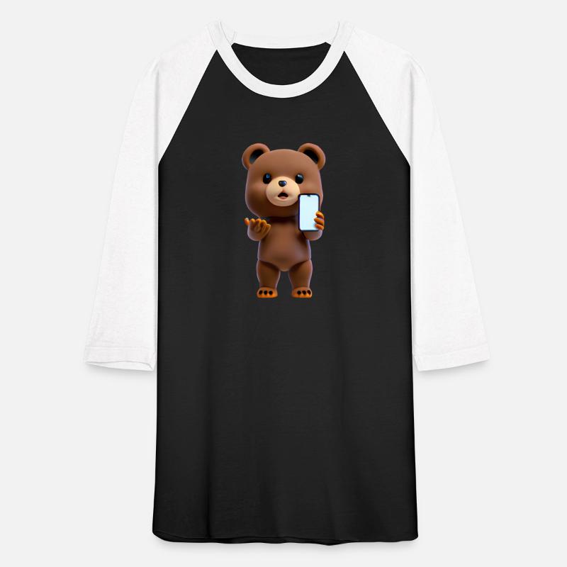 Bear with smartphone