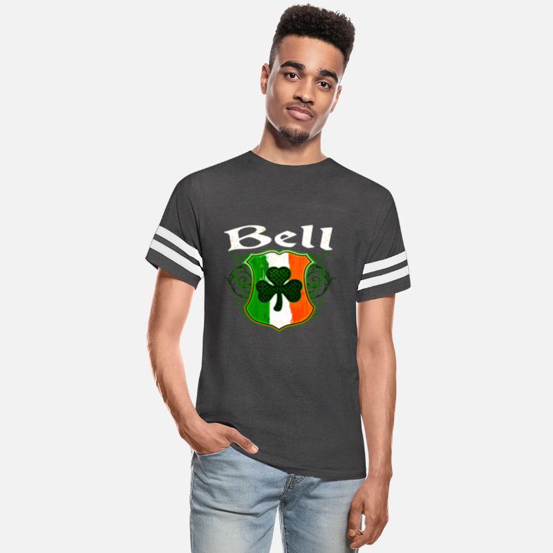 Bell Irish Surname Ireland Flag Shield Shamrock