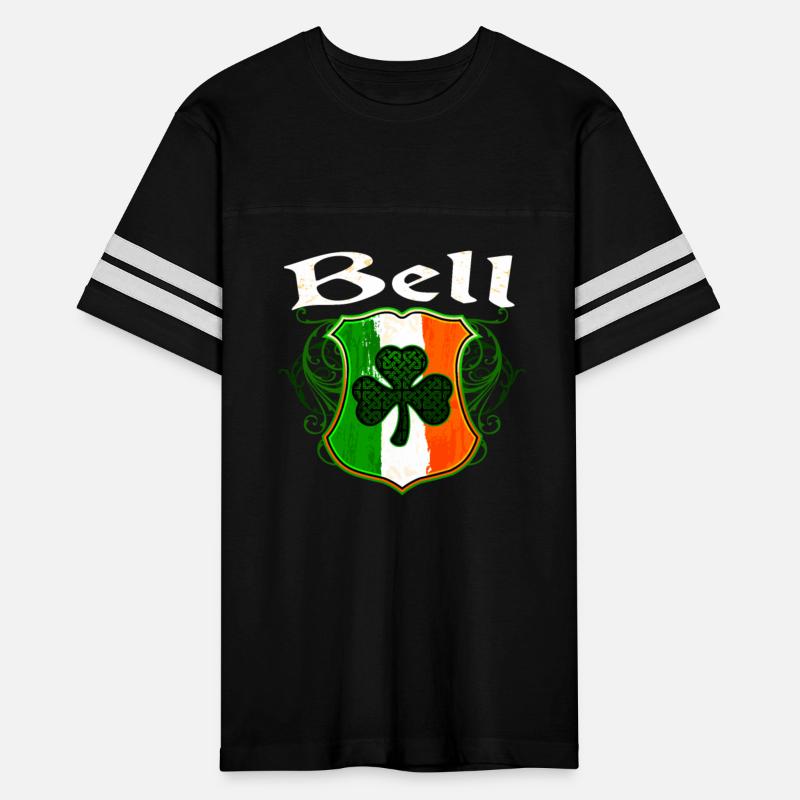 Bell Irish Surname Ireland Flag Shield Shamrock