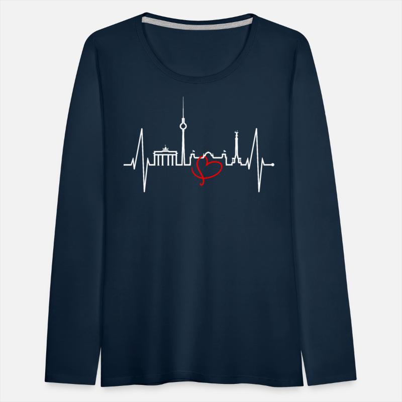 Berlin Skyline Heartbeat Germany Fan I Love Berlin